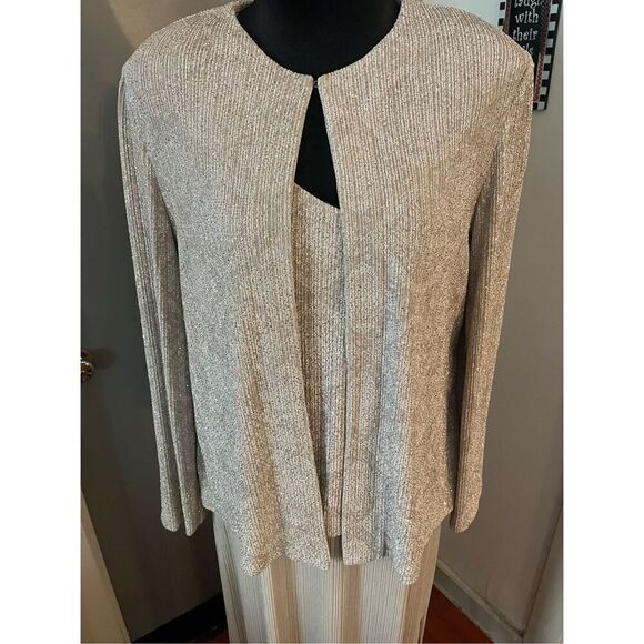 Alex Evening Mother Of The Bride  Sleeveless Dress with Jacket 14P - Picture 4 of 13